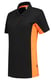 Tricorp Workwear dames poloshirt bicolor zwart oranje maat XS