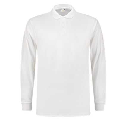 Tricorp Workwear poloshirt UV block Cooldry  lange mouw wit maat XS