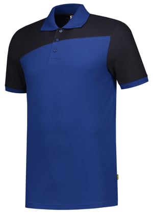 Tricorp poloshirt bicolor naden koren-/donkerblauw maat XS