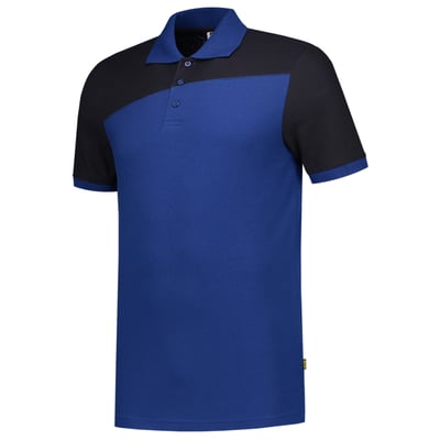 Tricorp poloshirt bicolor naden koren-/donkerblauw maat XS