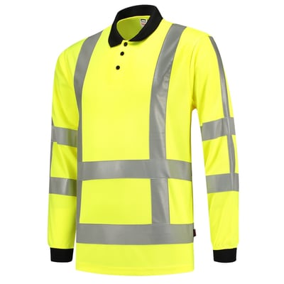 Tricorp Workwear Birdseye RWS poloshirt  lange mouw geel maat XS