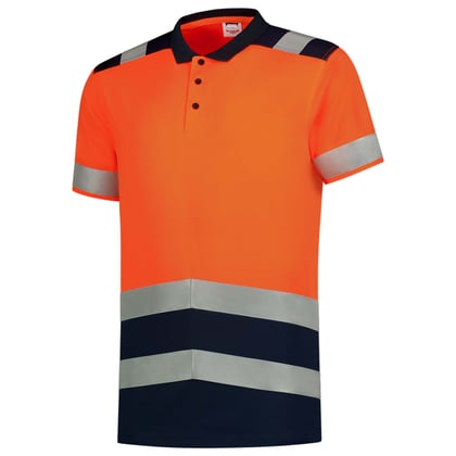 Tricorp poloshirt High Vis bicolor oranje maat XS