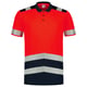 Tricorp Workwear poloshirt High Vis bicolor rood maat XS