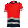 Tricorp Workwear poloshirt High Vis bicolor rood maat XS
