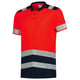 Tricorp Workwear poloshirt High Vis bicolor rood maat XS