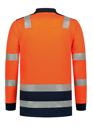 Tricorp poloshirt High Vis lange mouw  oranje maat XS