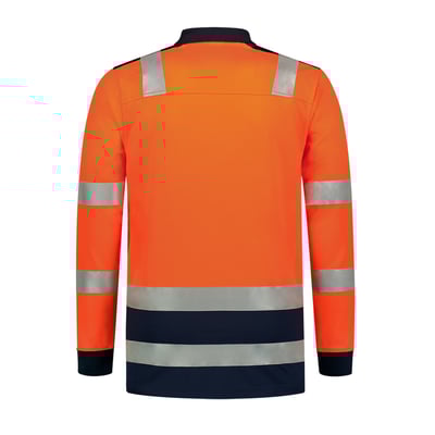 Tricorp Workwear poloshirt High Vis lange mouw  oranje maat XS
