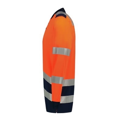 Tricorp Workwear poloshirt High Vis lange mouw  oranje maat XS