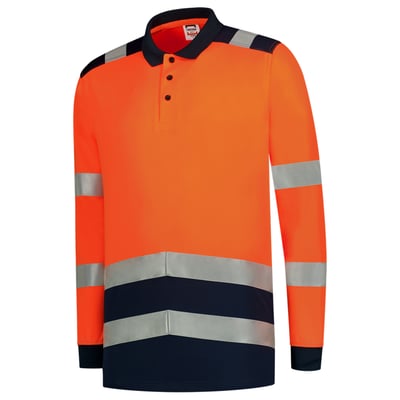 Tricorp poloshirt High Vis lange mouw  oranje maat XS