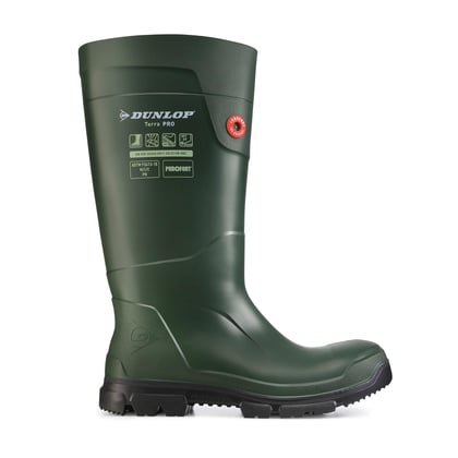 Dunlop Purofort S5 TerraPRO full safety laars donkergroen/zwart sneakerfit maat 35