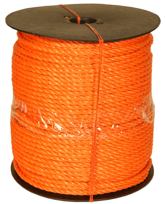 Polypropyleen touw Poloran oranje 220mtrx3strengx8mm