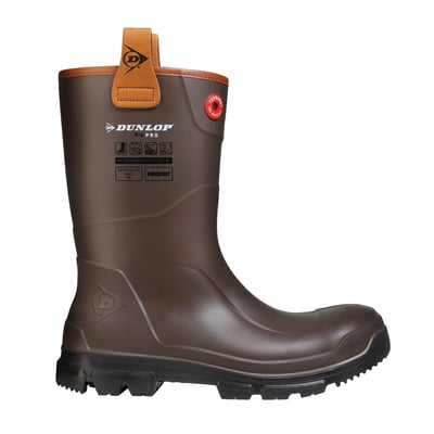 Dunlop PuroFort RigPRO S5 full safety laars donkerbruin/zwart sneakerfit maat 37