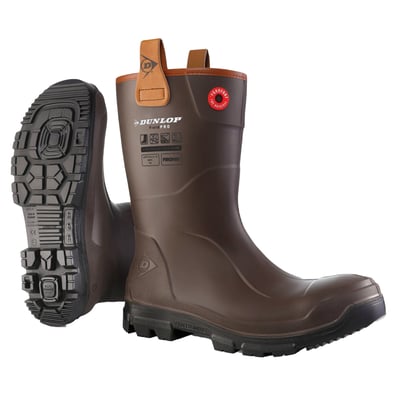 Dunlop PuroFort RigPRO S5 full safety laars donkerbruin/zwart sneakerfit maat 37