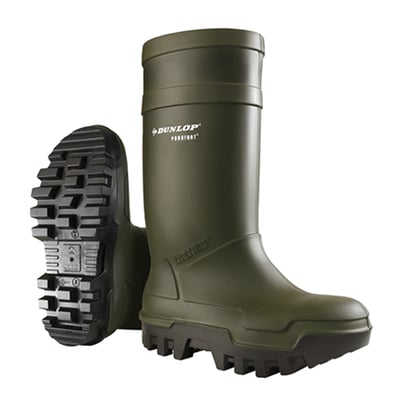 Dunlop Thermo+ S5 full safety laars  classic fit donkergroen/zwart maat 37-38