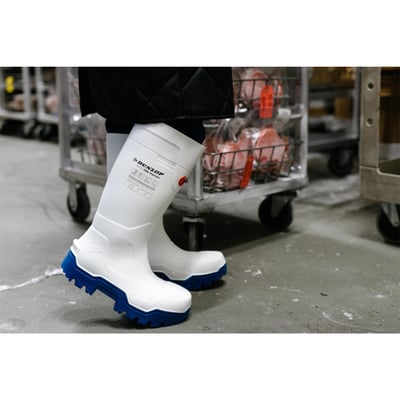 Dunlop Purofort FieldPRO Thermo+ full safety laars wit/blauw maat 37