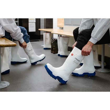Dunlop Purofort FieldPRO Thermo+ full safety laars wit/blauw maat 37