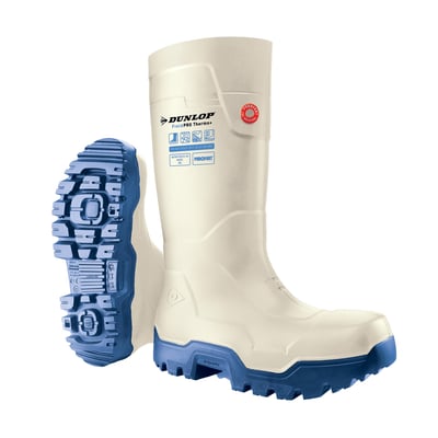 Dunlop Purofort FieldPRO Thermo+ full safety laars wit/blauw maat 37