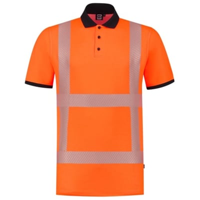 Tricorp Workwear poloshirt RWS revisible fluor  oranje maat XS