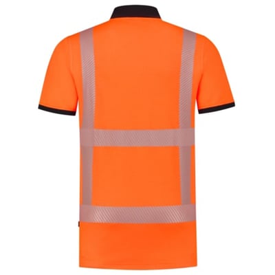 Tricorp Workwear poloshirt RWS revisible fluor  oranje maat XS