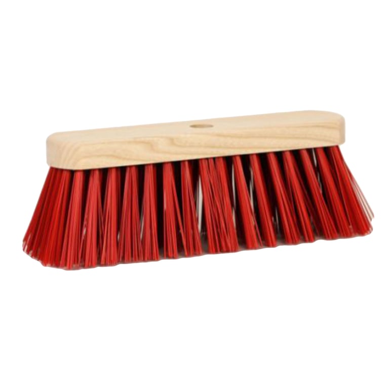 CaluClean straatbezem Cubofil 29cm rood