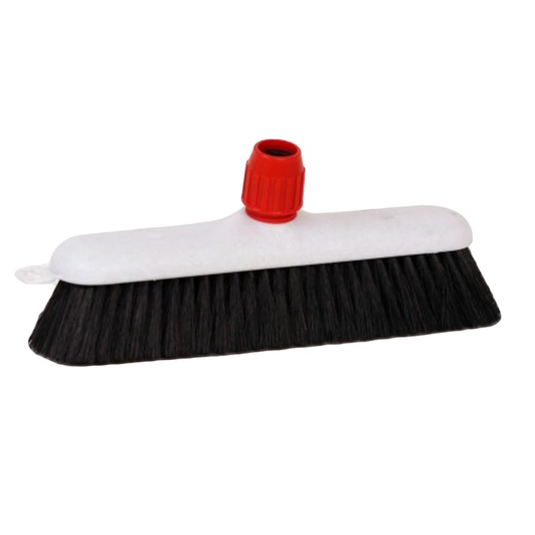 CaluClean zaalveger gemengd paardenhaar met steelverbinding