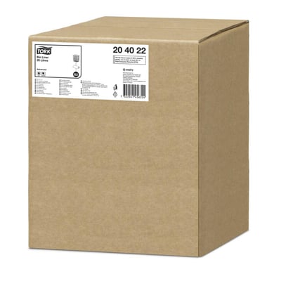 Tork afvalzak B2 transparant 20ltr 100st