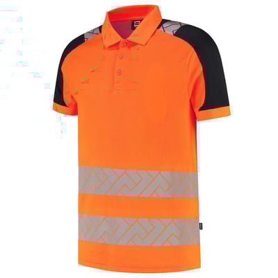 Tricorp Redefined High Vis poloshirt oranje blauw maat XS