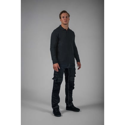 Tricorp Redefined poloshirt lange mouw zwart maat XS