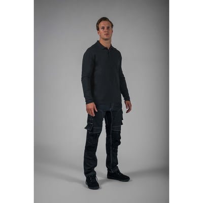 Tricorp Redefined poloshirt lange mouw zwart maat XS