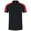 Tricorp Redefined bicolor poloshirt zwart rood maat XS