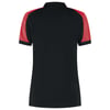 Tricorp Redefined bicolor dames poloshirt zwart rood maat XS