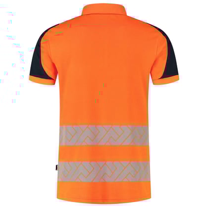 Tricorp Redefined high vis poloshirt industrieel  wasbaar oranje blauw maat XS