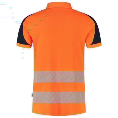 Tricorp Redefined high vis poloshirt industrieel wasbaar oranje blauw maat XS
