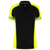 Tricorp Redefined Reflective dames poloshirt zwart geel maat XS