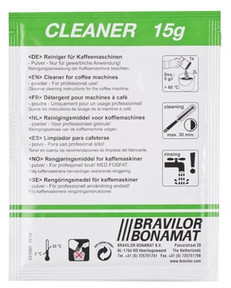 Bravilor Cleaner reinigingsproduct 15 sachets a 15 gram