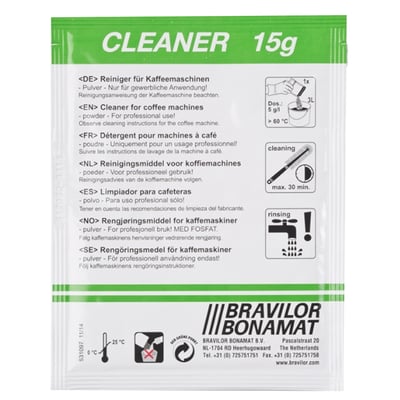 Bravilor Cleaner reinigingsproduct 15 sachets a 15 gram