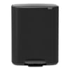 Brabantia Bo pedaalemmer 60ltr matt black met voetbediening 