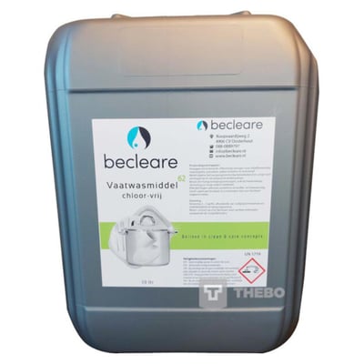 Becleare 62 chloorvrij vaatwasmiddel 10ltr 