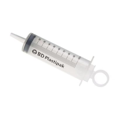Plastipak injectiespuit cathetertip 100ml 25st
