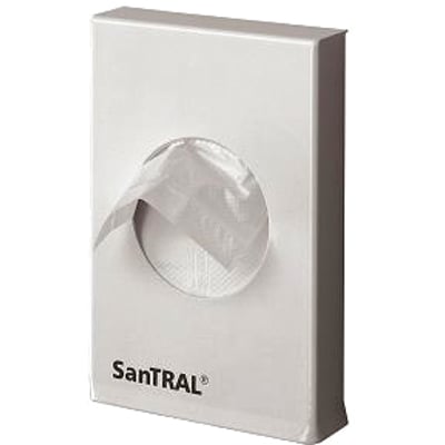 Santral hygienezakjes dispenser wit RVS