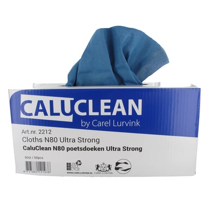 CaluClean poetsdoeken N80 Ultra Strong blauw 