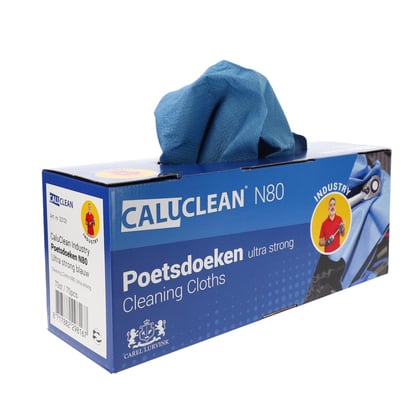 CaluClean Industry poetsdoeken N80 Ultra Strong blauw 70st