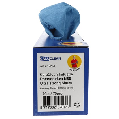CaluClean Industry poetsdoeken N80 Ultra Strong blauw 70st