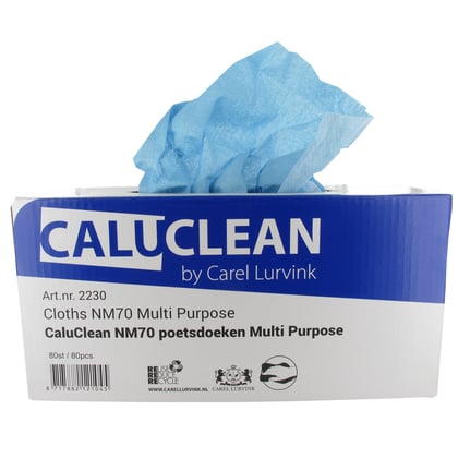 CaluClean poetsdoeken NM70 Multi Purpose blauw 90st.