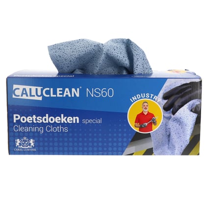 CaluClean Industry poetsdoeken NS60 Special  blauw 60st