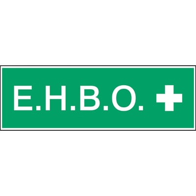 Brady bord "EHBO" 297x105mm