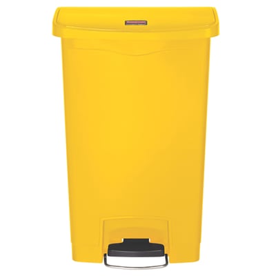 Rubbermaid Slim Jim Step On container kunststof  50ltr geel