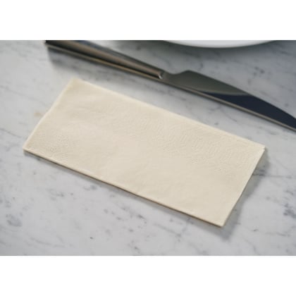 Duni servet cream 2-lgs 33x33cm 300st 