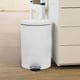CaluBin pedaalemmer 12ltr wit met kunststof binnenemmer en soft close