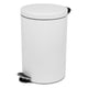 CaluBin pedaalemmer 12ltr wit met kunststof binnenemmer en soft close